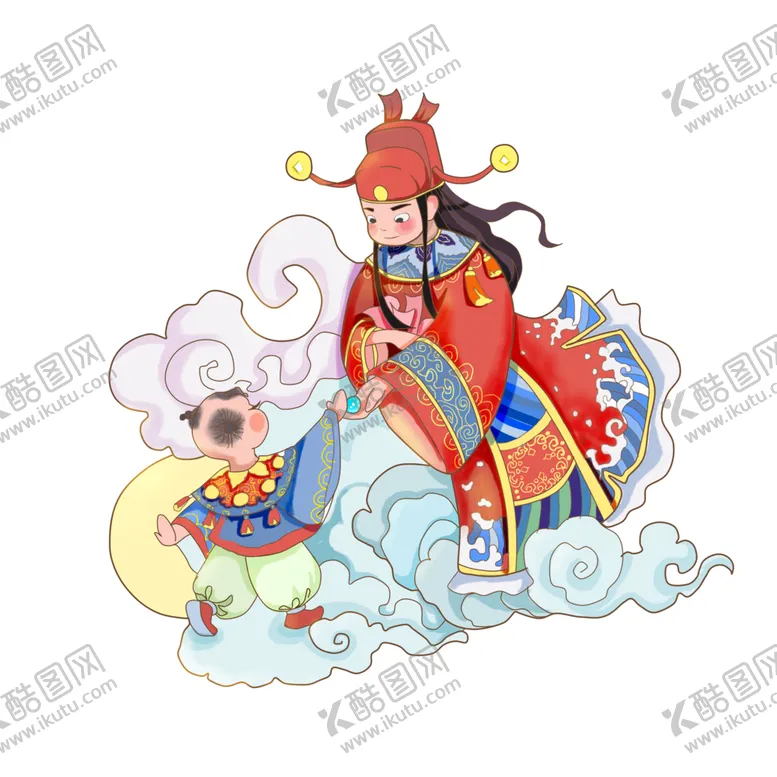 编号：38070404181600182090【酷图网】源文件下载-卡通财神PNG免扣素材