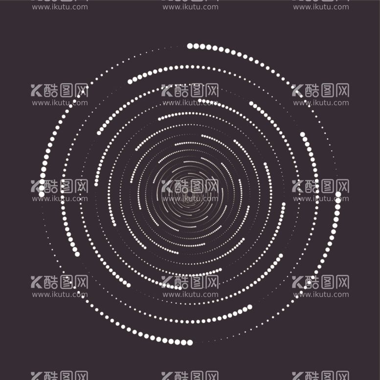 编号：25954812210945398741【酷图网】源文件下载-AI矢量简约螺旋圆点噪点图片