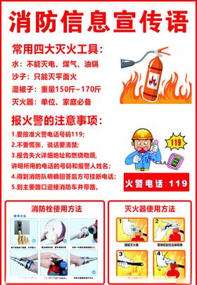 消防信息宣传语