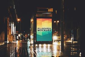 户外广告牌样机