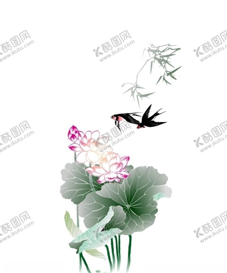 编号：54662605160051159341【酷图网】源文件下载-手绘荷花