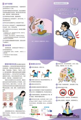 腰椎间盘突出症患者健康指引三折