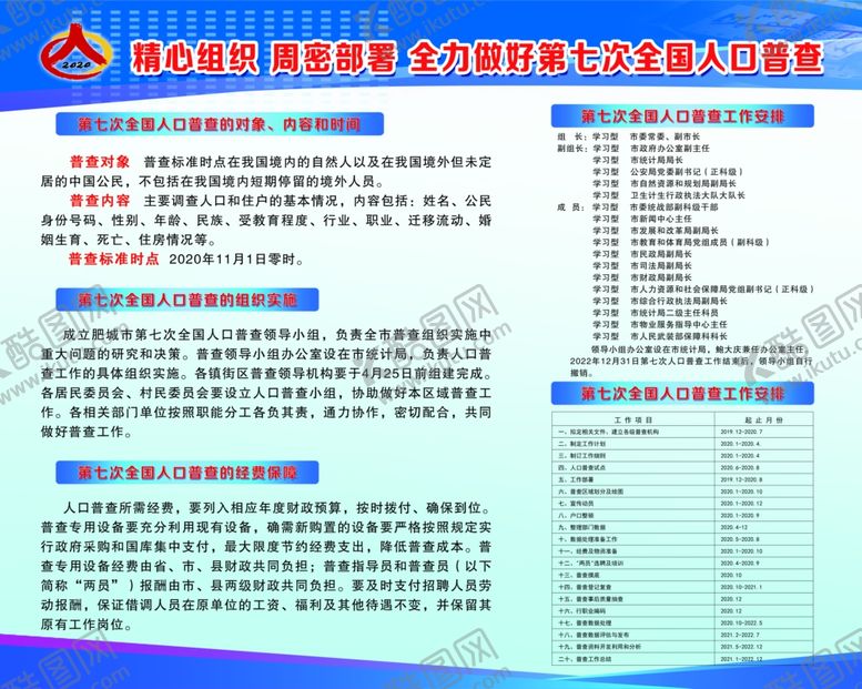 编号：27739907121928229564【酷图网】源文件下载-2020年第七次全国人口普查