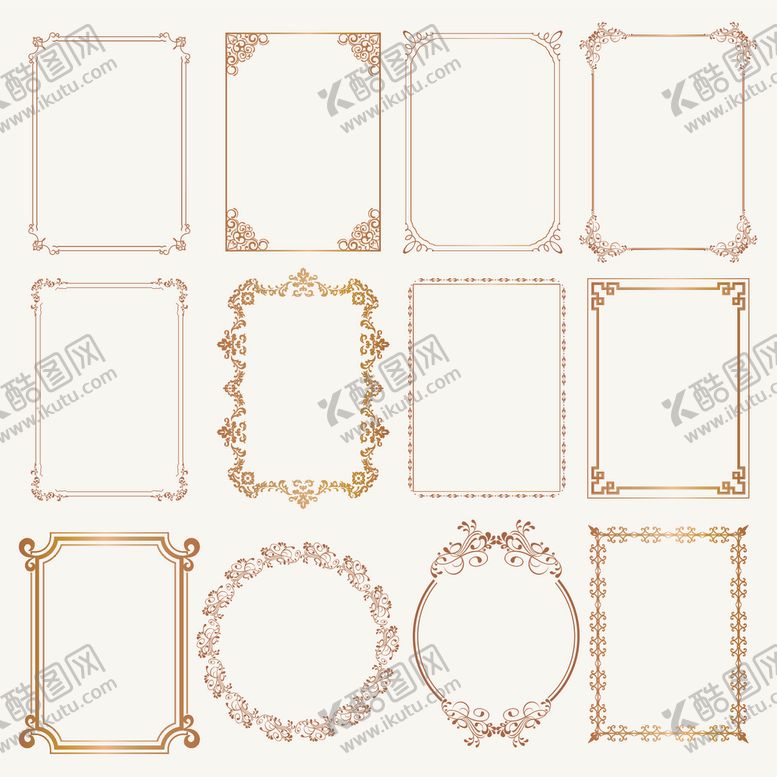编号：55416309291852431660【酷图网】源文件下载-古典边框