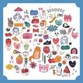 可爱卡通母亲节相关贴纸