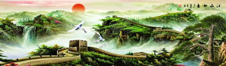 编号：23643809291455053561【酷图网】源文件下载-江山如画