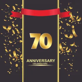 周年数字庆典集团生日集团纪念日纪念