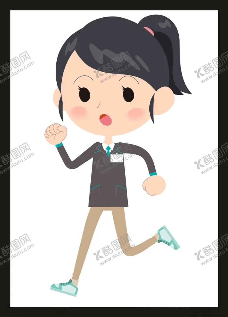编号：59278301310805383645【酷图网】源文件下载-手绘卡通女孩