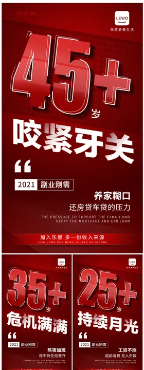 年龄危机造势海报