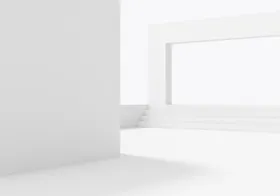 空间几何体未来城市工程画册PSD