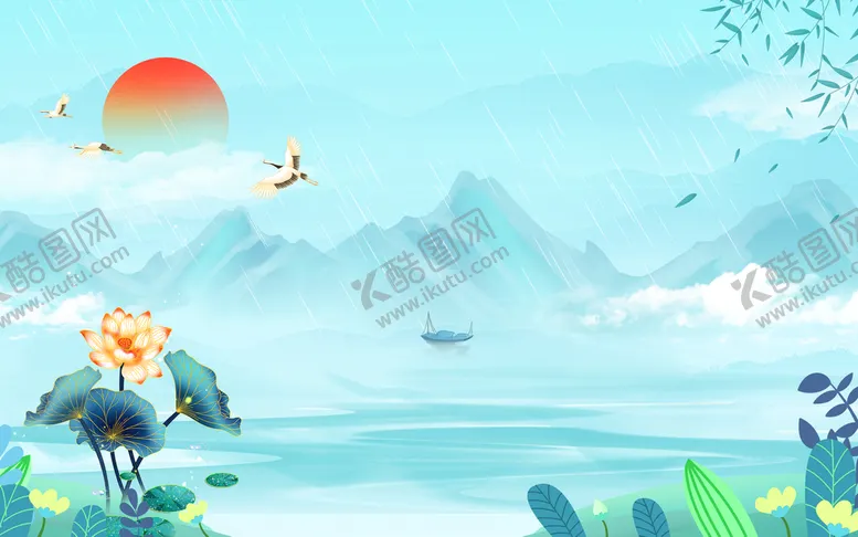 编号：53313710190141547875【酷图网】源文件下载-水墨山水画 