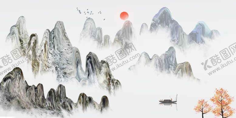 编号：71375306261702541834【酷图网】源文件下载-中式山水