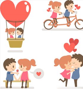 卡通情侣