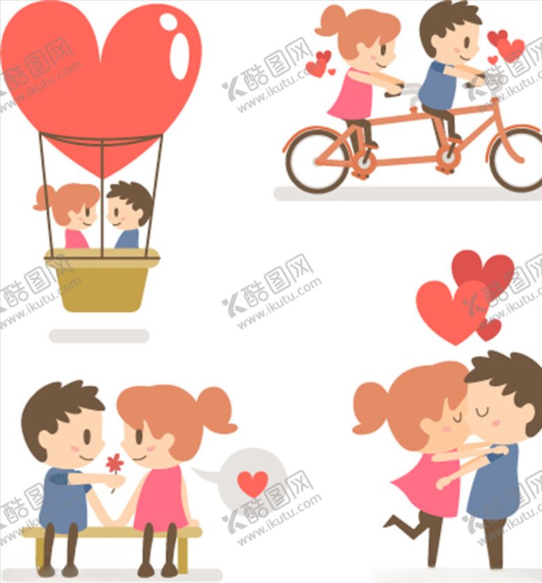 编号：53323405110004329050【酷图网】源文件下载-卡通情侣
