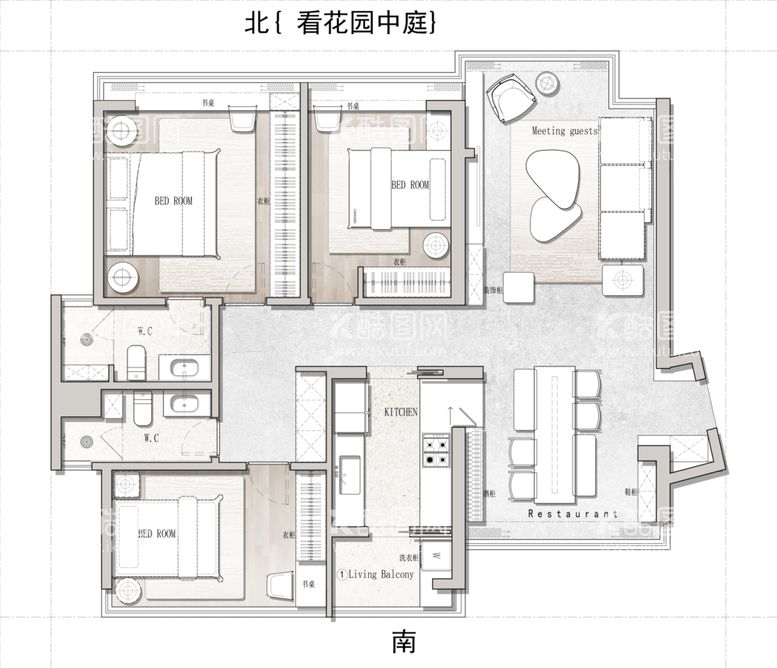 编号：50901911300901227819【酷图网】源文件下载-家装平面图