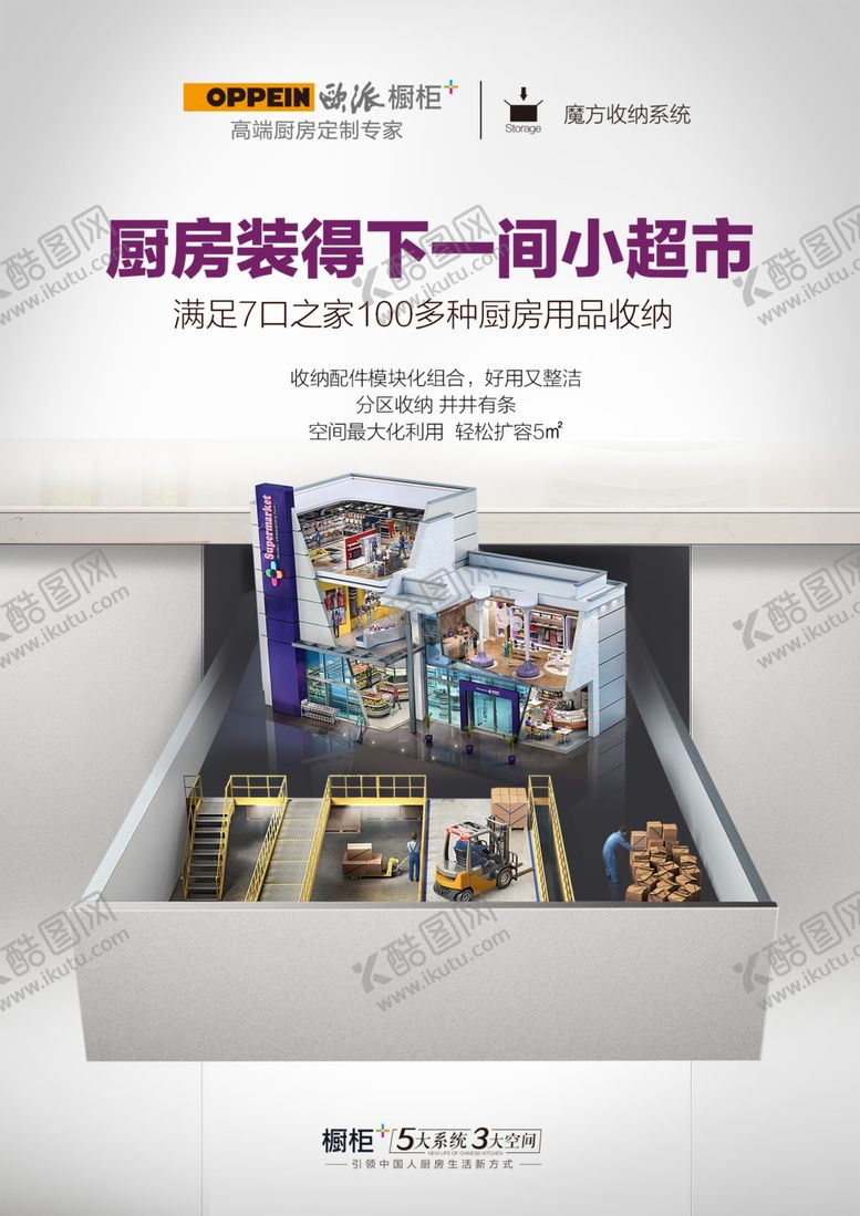 编号：87036810030303005043【酷图网】源文件下载-欧派橱柜收纳系统