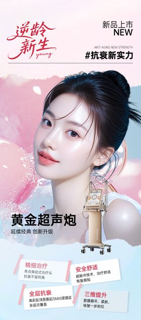 618黄金超声炮抗衰盛典海报