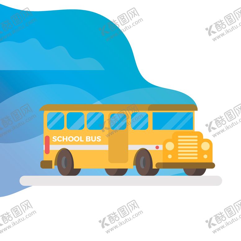 编号：97118809200109348842【酷图网】源文件下载-卡通校车