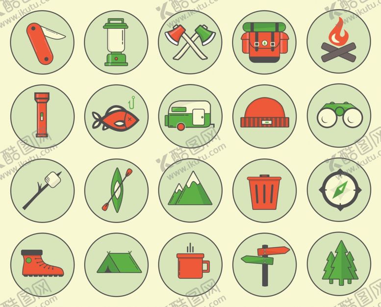 编号：58526011251756051479【酷图网】源文件下载-户外图标