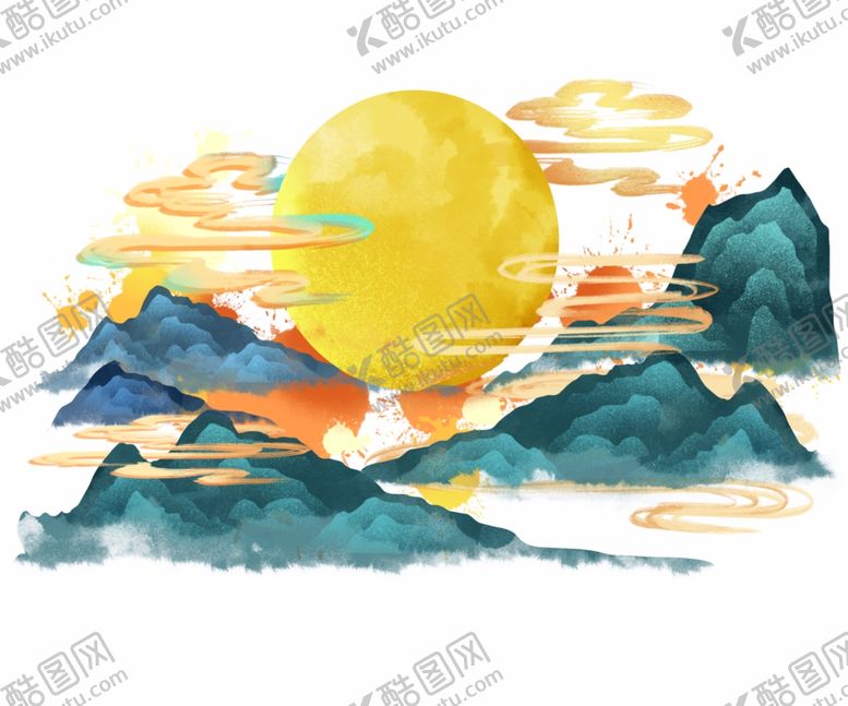 编号：31784809271707305441【酷图网】源文件下载-中秋节日月圆活动背景素材