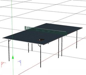 C4D模型乒乓球桌子