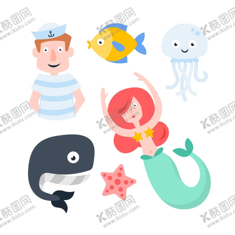 编号：32942510161241512037【酷图网】源文件下载-海洋元素 