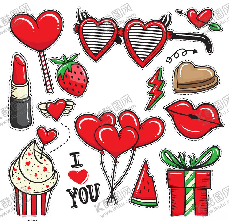 编号：23955109231213204742【酷图网】源文件下载-浪漫情人节元素