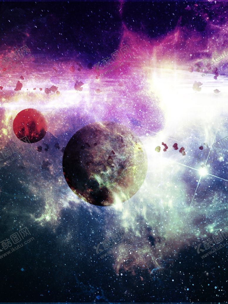 编号：69576405090954558223【酷图网】源文件下载-炫酷星球背景素材