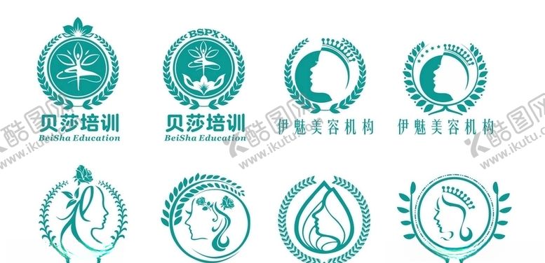 编号：13708207121816286583【酷图网】源文件下载-矢量美女美容美发麦穗多种