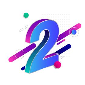数字字体立体字形图标素材