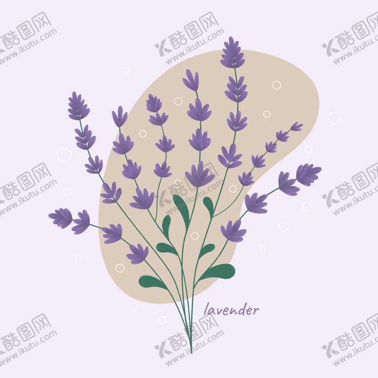 编号：04628910102042585016【酷图网】源文件下载-卡通薰衣草