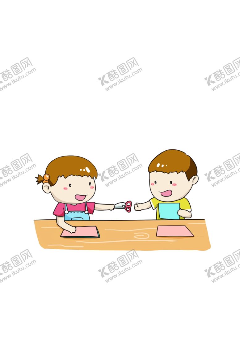 编号：28501407020900179236【酷图网】源文件下载-可爱卡通儿童手绘小朋友手工课