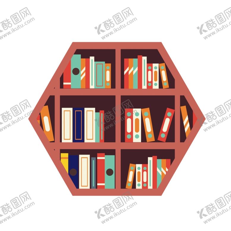 编号：35950910220558134443【酷图网】源文件下载-卡通书架