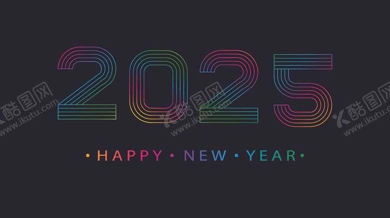 编号：61674802181110067509【酷图网】源文件下载-2025艺术字蛇年贺卡