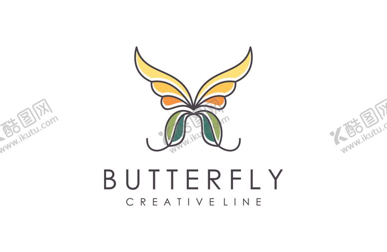 编号：92113009250439125236【酷图网】源文件下载-蝴蝶logo