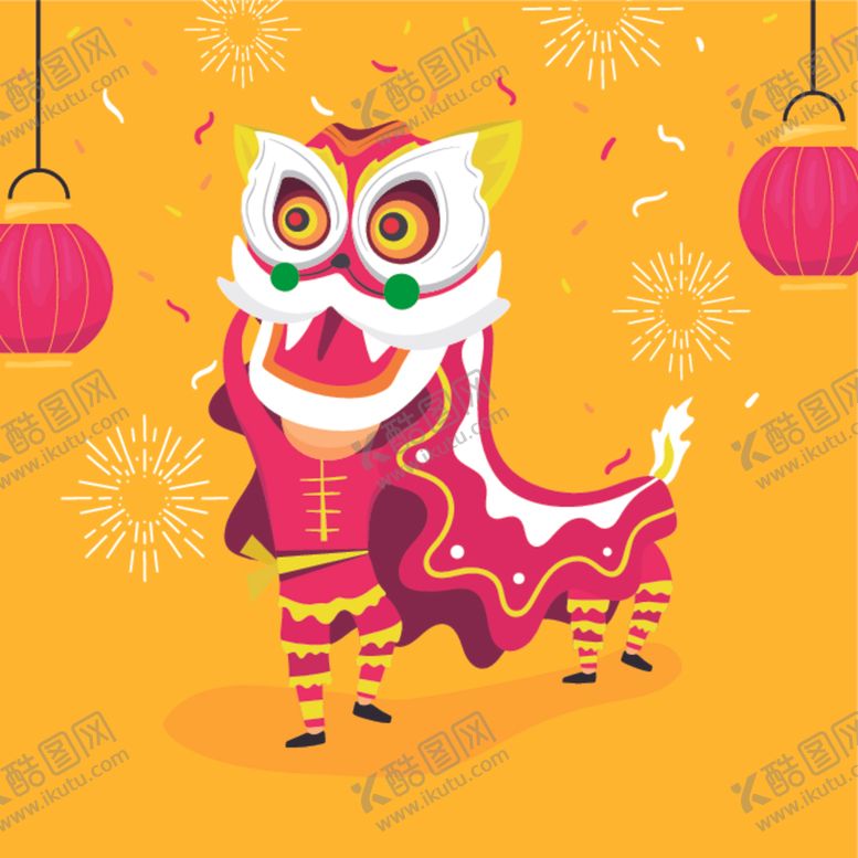 编号：84080409182256563582【酷图网】源文件下载-舞狮