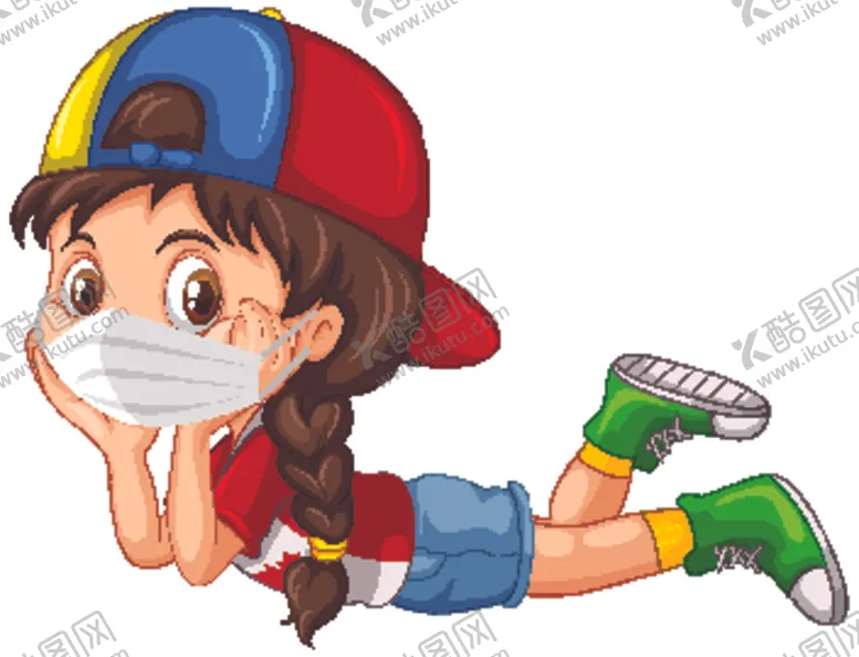 编号：45206904301359187701【酷图网】源文件下载-戴口罩的女孩