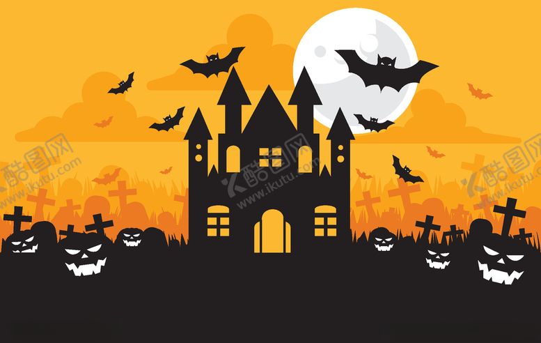 编号：27263710060221272098【酷图网】源文件下载-万圣节鬼屋