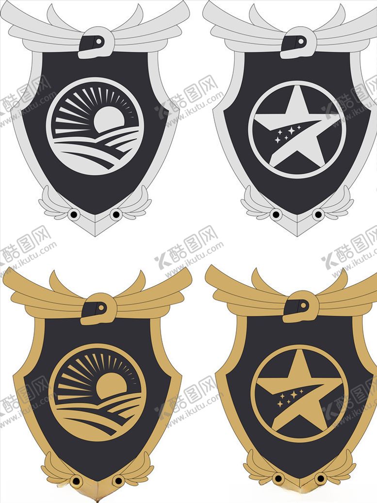 编号：88338310280830514740【酷图网】源文件下载-微章矢量图