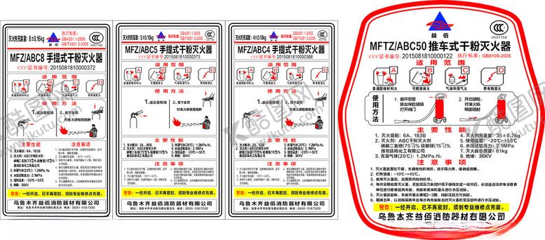 编号：75474207011950571886【酷图网】源文件下载-卡通风格灭火器标签