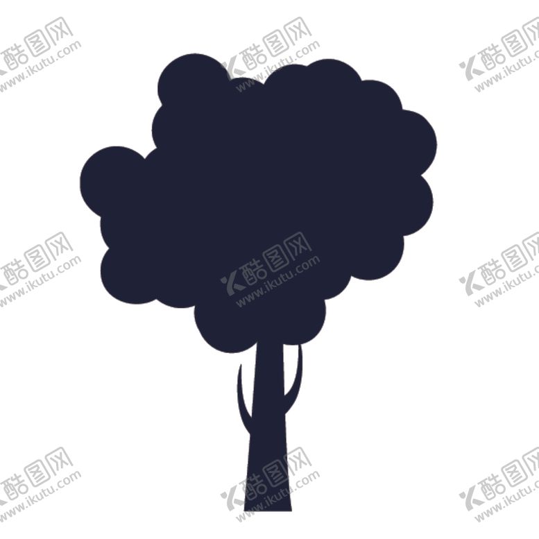 编号：52212911010121278682【酷图网】源文件下载-植物树木剪影