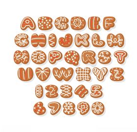 创意饼干字母