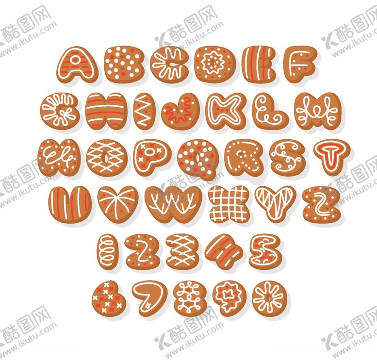 编号：78200206271745425831【酷图网】源文件下载-字母饼干