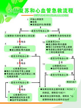 心肺复苏和心血管急救流程