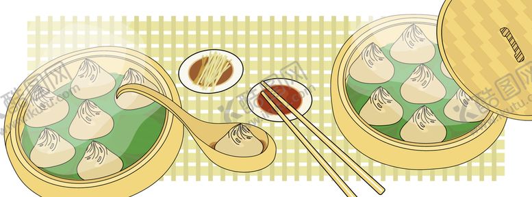 编号：42930709280243507543【酷图网】源文件下载-卡通小笼包