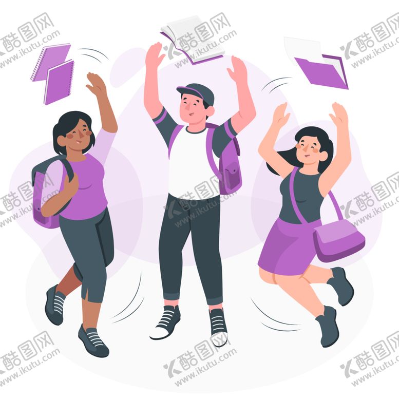 编号：79052401301801314473【酷图网】源文件下载-欢跳人物