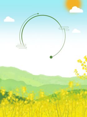 春天海报绿色素材春天素材