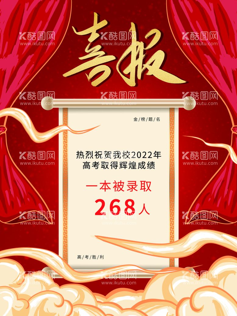 编号：20389509262014211392【酷图网】源文件下载-高考喜报