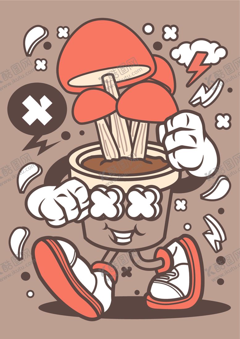 编号：13930810130111459135【酷图网】源文件下载-嘻哈创意卡通印花图案