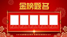 金榜题名企业喜报展板升学宴